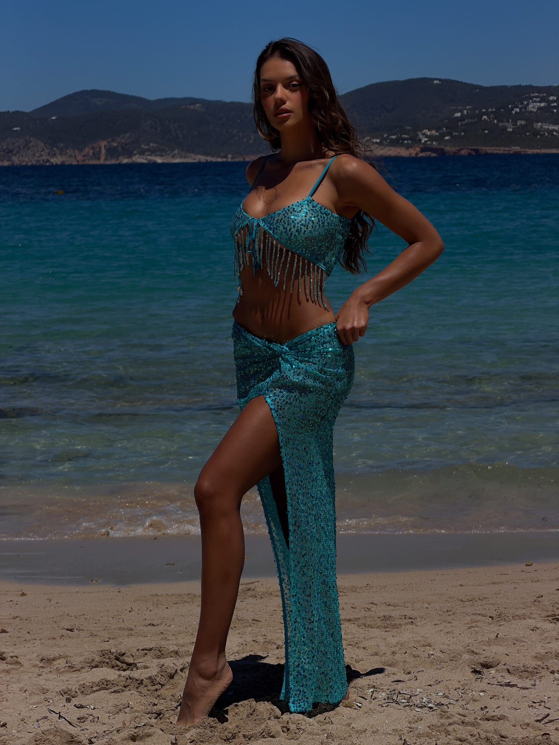 HARRPER CROP TOP TURQUOISE - Image 11