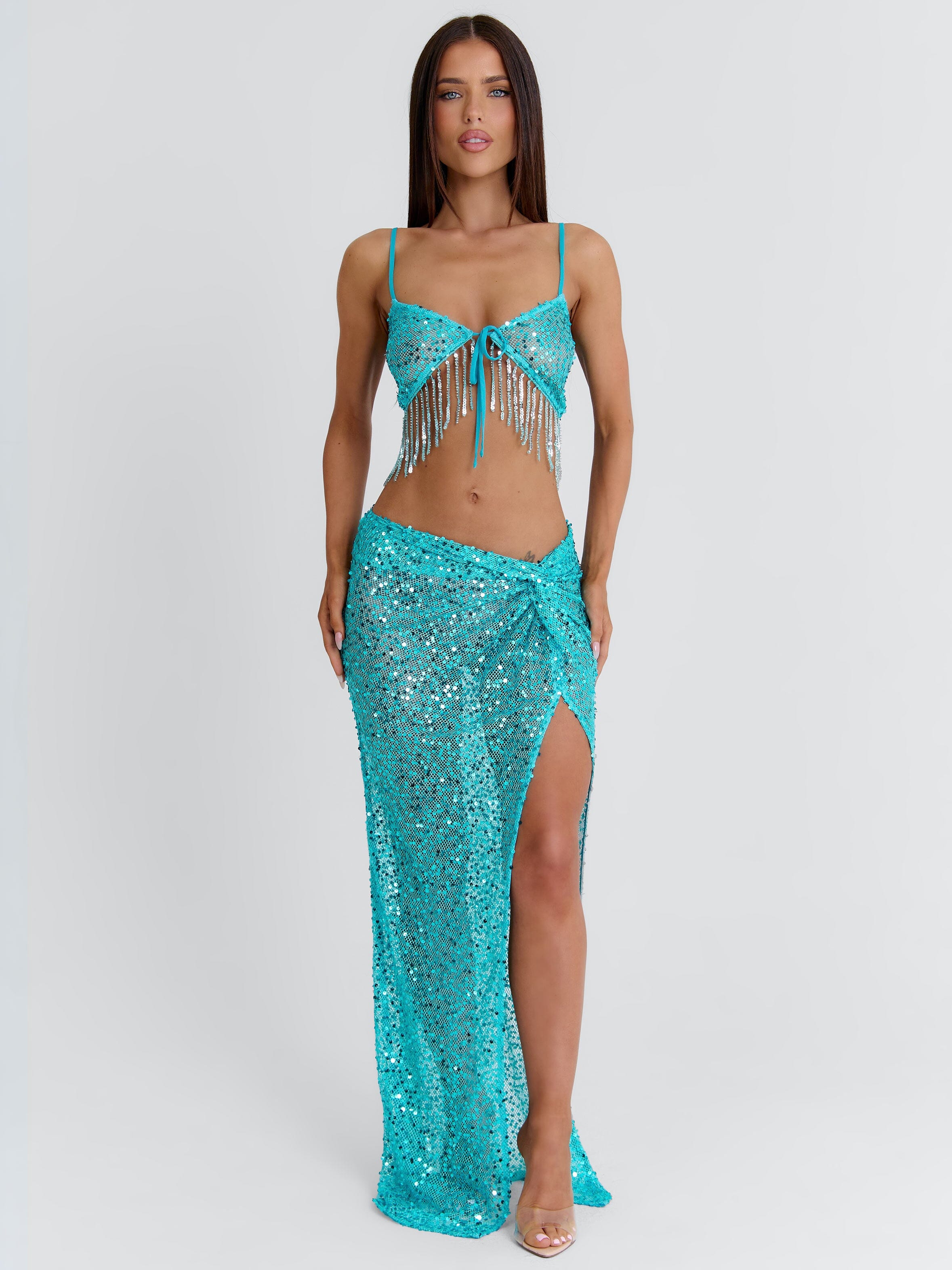 HARRPER CROP TOP TURQUOISE - Image 6