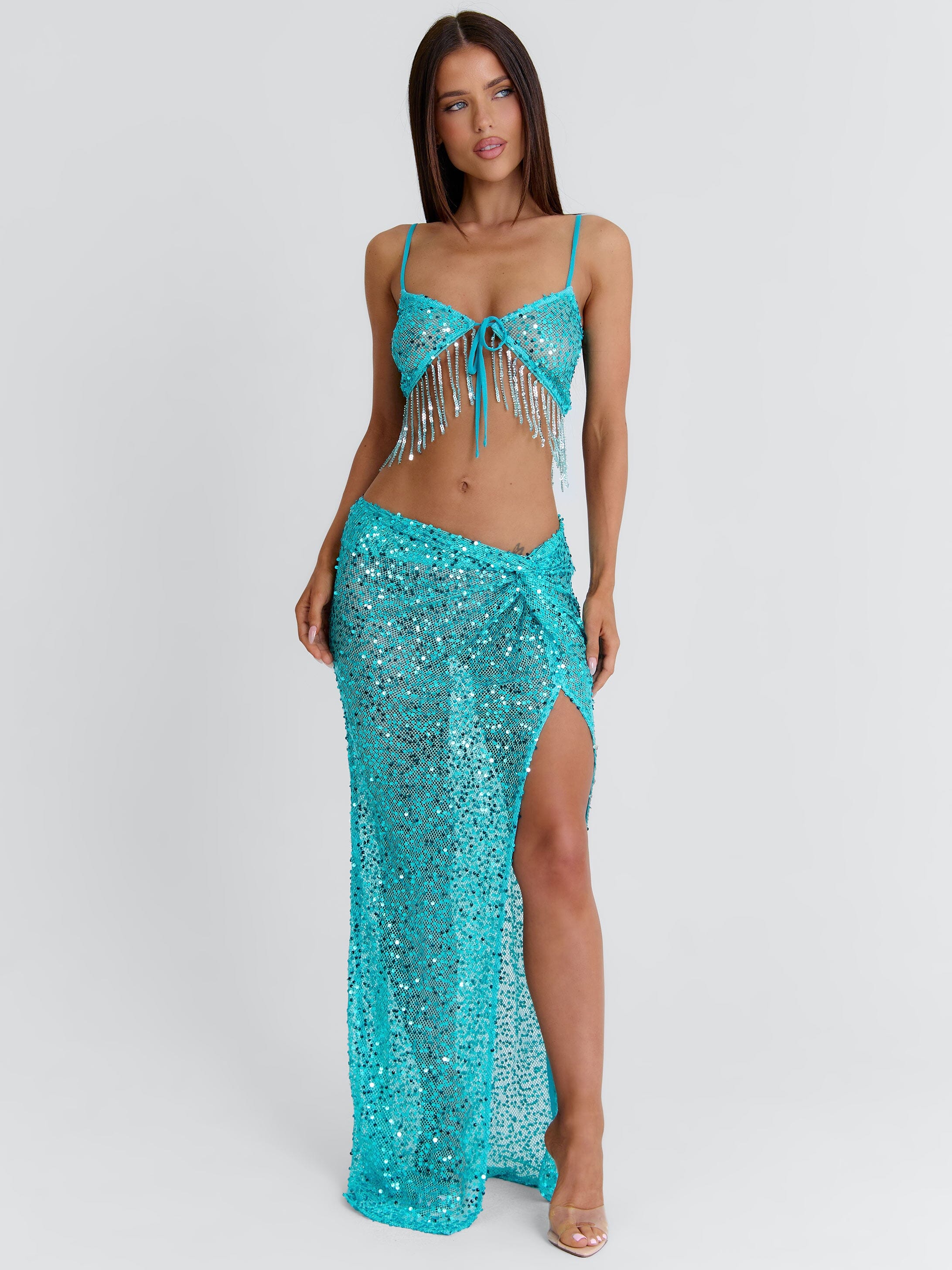 HARRPER CROP TOP TURQUOISE - Image 8
